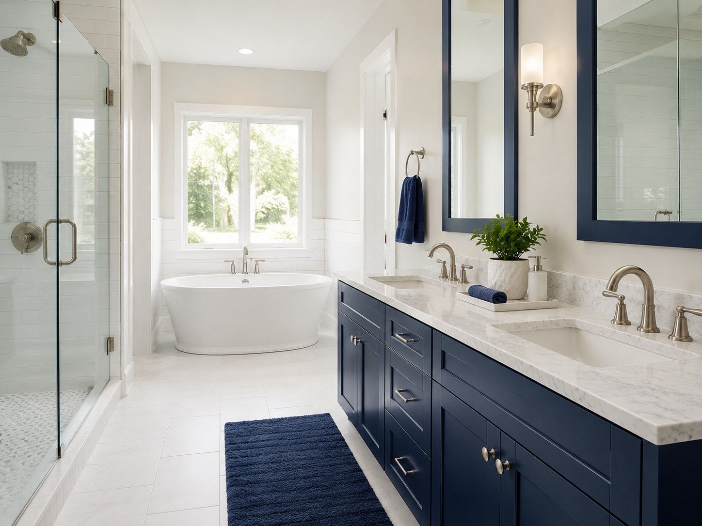 Bathroom cleaned for move-out service