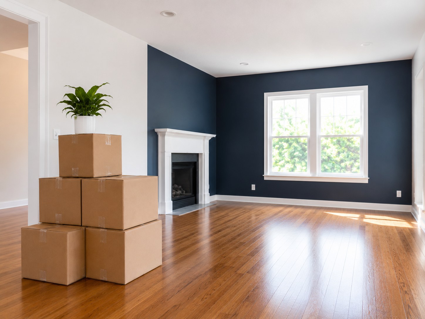 Room prepared during move-out cleaning