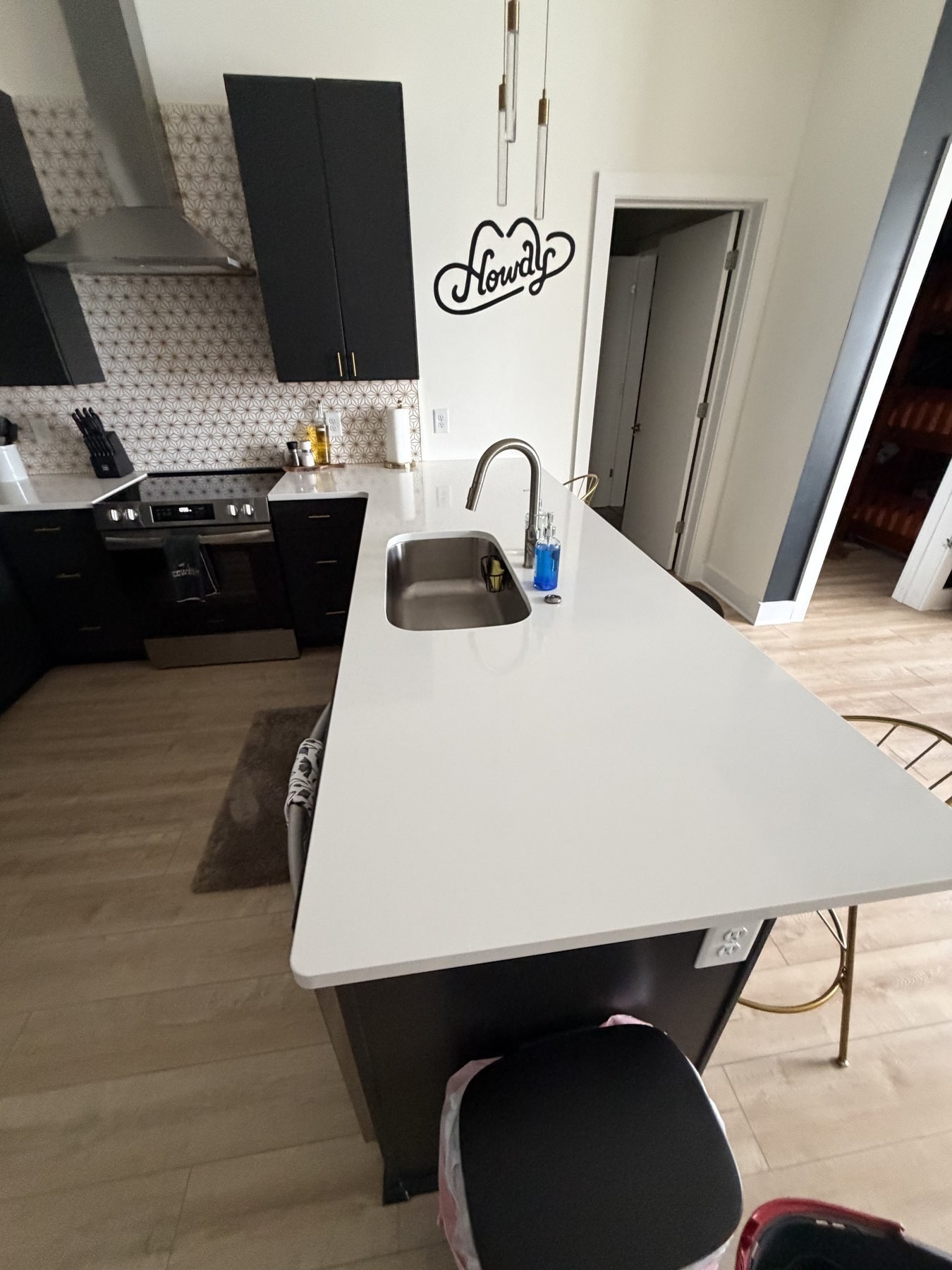 Kitchen area maintained with recurring cleaning